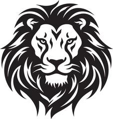 Ferocious Mane Captivating Lion Vector Pouncing in Pixels Roaring Lion Illustration