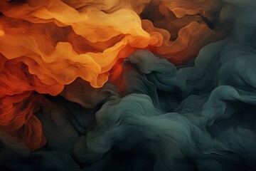 Dreams of Upper Atmosphere series. Canvas of fractal colors on the subject of digital painting,