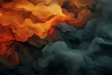Foto op Plexiglas Dreams of Upper Atmosphere series. Canvas of fractal colors on the subject of digital painting, © JackDong