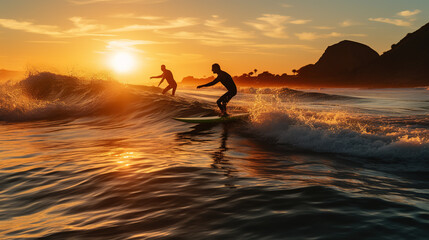 Golden Hour Surfing