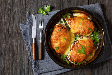 baked chicken breasts with french onion, cheese
