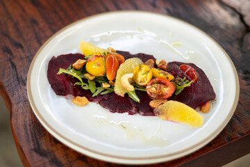 Carpaccio de betabel 