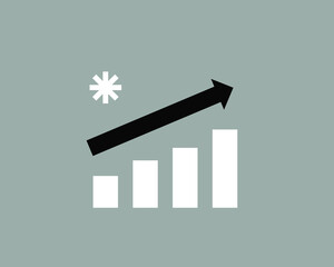 growth  vector illustration in flat design