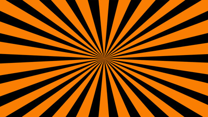 Orange and black sunburst background