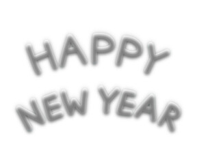 Happy New Year. Lettering text for Happy New Year