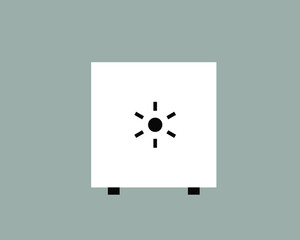 safe money  vector illustration in flat design