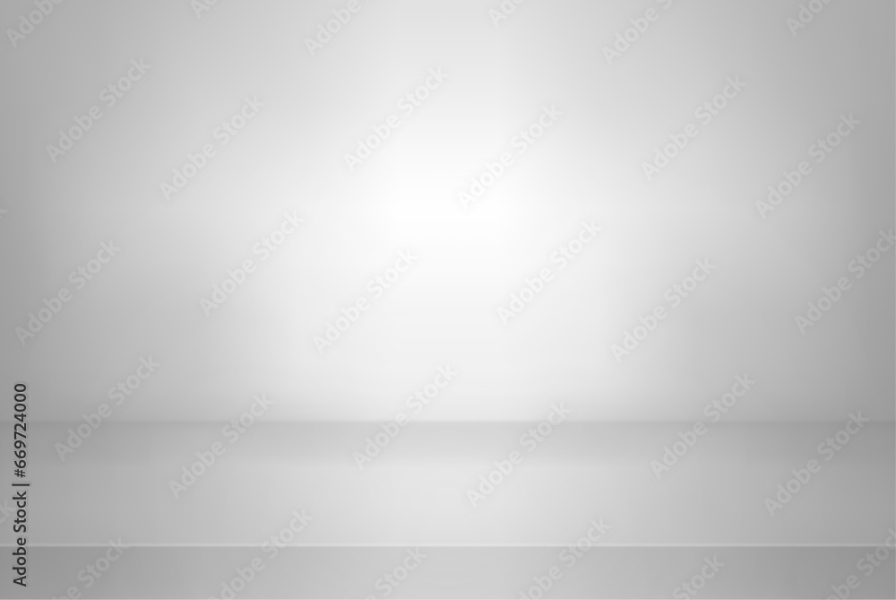 Poster white color studio background. abstract empty room with soft light for product. simple gray backdrop