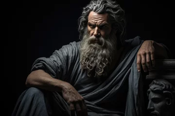 Foto op Canvas Socrates, ancient Greek philosopher, teacher thinker, ancient Greece, teachers writer , Athens antique © Ruslan Batiuk