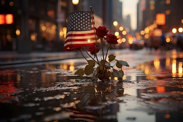 Papier Peint photo Lavable Etats Unis Composition for National Day of Prayer and Remembrance for the Victims of the Terrorist Attacks