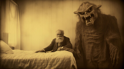 Fototapeta premium Tales of Deep Web: Bizarre Horrors, AI Generative