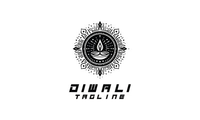 Diwali vector, logo, icon, illustration design