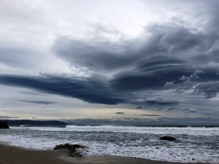 Oleaje en una playa de Galicia
