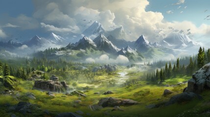 Analyze the impact of player interaction, such as weather changes or environmental destruction, on the visual beauty landscapes game art