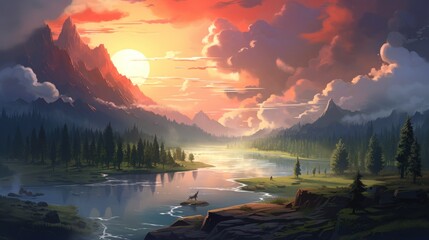 Analyze the impact of player interaction, such as weather changes or environmental destruction, on the visual beauty landscapes game art