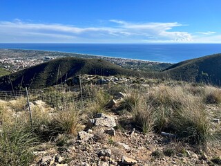 view of the coastal landscape near Barcelona
