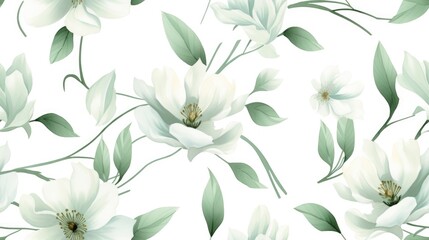 Snowdrops seamless pattern background. Hello Spring snowdrop delicate flowers. Romantic Bloom&nbsp;floral Botanical print for Easter. Cute Design for textile, fabric, cover, card, wallpapers, wrapping.