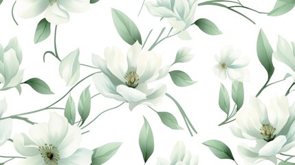 Snowdrops seamless pattern background. Hello Spring snowdrop delicate flowers. Romantic Bloom floral Botanical print for Easter. Cute Design for textile, fabric, cover, card, wallpapers, wrapping.