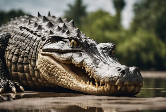 Big crocodile - Created with Generative AI 