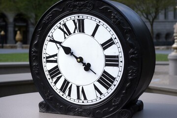 Clock symbolizes the need to put an end to racism and unfair treatment. Generative AI