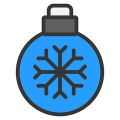 Christmast Ball Color Icon