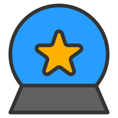 fortune telling ball Color Icon