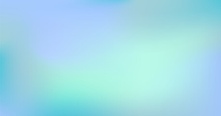 Gradient winter pastel background. Green, blue and purple colors. Flow design wallpaper. Blur vector illustration - obrazy, fototapety, plakaty