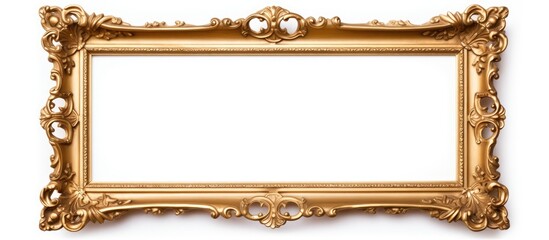 White background with solitary frame