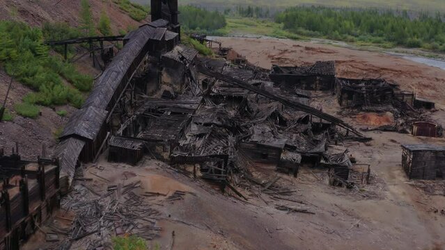 Abandoned processing plant, 4k, 25fps