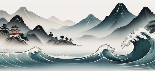 Soothing Waves: Tranquil Background with Gentle Ripples