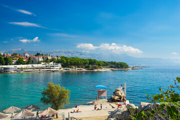 Bacvice City Beach in Split. Croatia