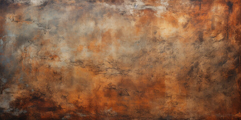 Rust texture background, old brown reddish iron sheet, rusty metal plate. Abstract vintage oxidized steel surface. Theme of industry, wall, worn weathered paint, grunge, material