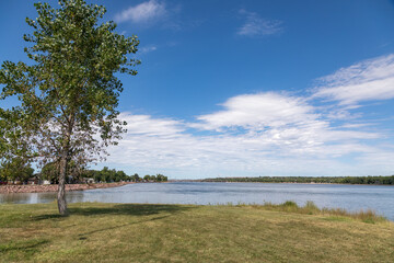 Junction of Little Missouri River and Bad River, Teton River in Pierre, South Dakota Where Lewis and Clark Met Teton Sioux Tribe in 1804
