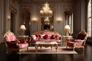 Opulent and ornate, this extravagant style embodies the grandeur and richness of the Baroque era. Generative AI