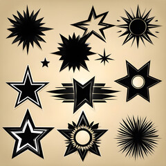 Obraz premium set of stars