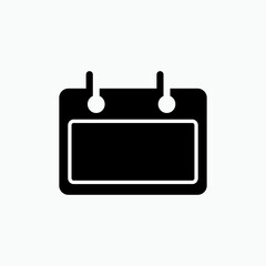 Calendar Icon. Schedule Symbol - Vector. 