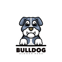 Bulldog mascot dog cartoon 