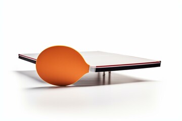 White background table tennis racket. Generative AI
