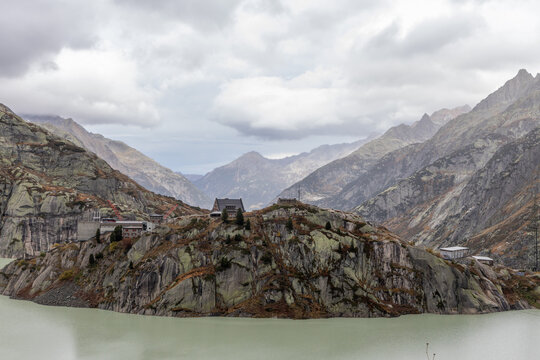 The Grimsel Hospice Hotel in the alpes of Switzerland.
Swiss Alps Jungfrau-Aletsch.