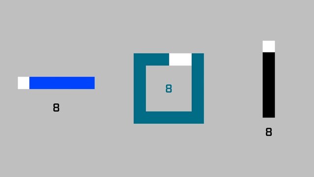 Line and Square Timer Countdown