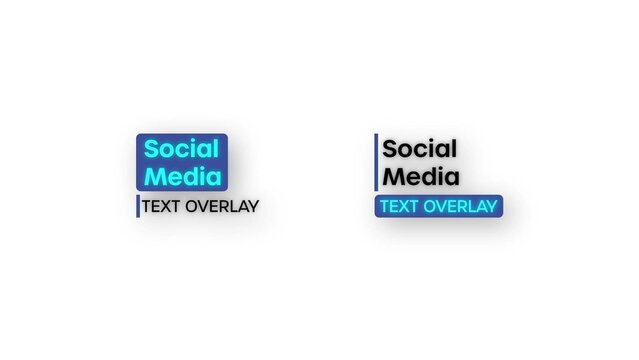 Modern Social Media Text Overlay