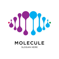 Molecule vector illustration design