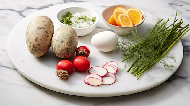 eggs and vegetables