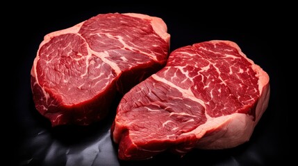 Raw Marbled Beef Steaks Shape Heart, Background Image,Valentine Background Images, Hd