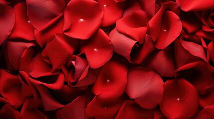 Naklejka premium Red Rose Petals 90190300Photorealistic Photorealist, Background Image,Valentine Background Images, Hd