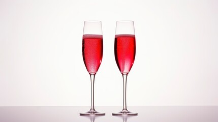 Valentines Day Background Champagne Glasses Red , Background Image,Valentine Background Images, Hd