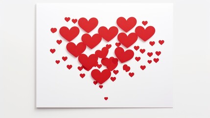 Valentines Day Greeting Card Small Hearts, Background Image,Valentine Background Images, Hd