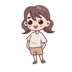 Fototapeta premium girl cartoon