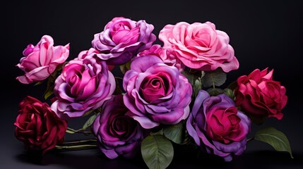 Bouquet Artificial Purple Red Pink Roses, Background Image,Valentine Background Images, Hd