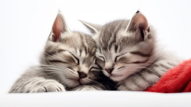 Couple Sleeping Kittens Love On Valentine, Background Image,Valentine Background Images, Hd