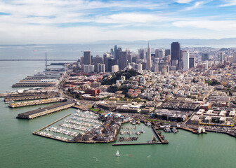 San Francisco Aerial Cityscape View Pre-Skyscrapers - 2010 
